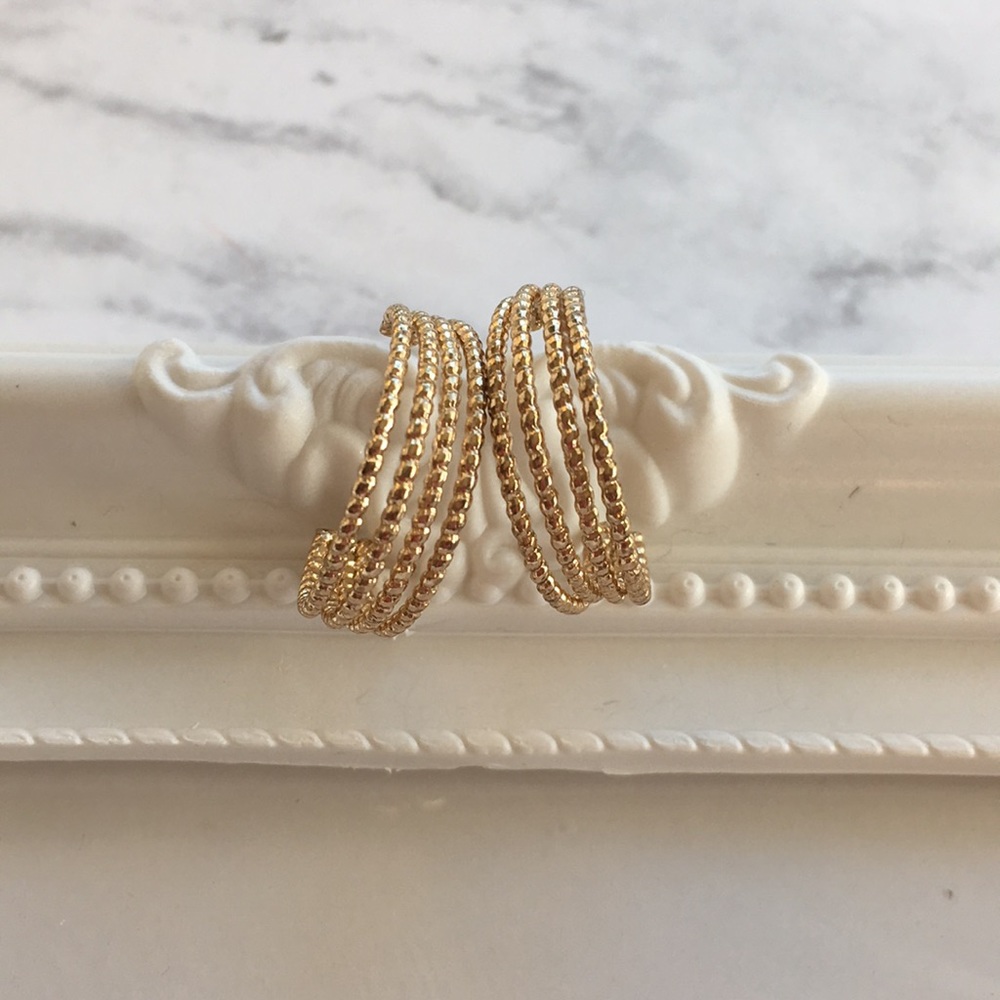 New Giani Bernini 18K Gold & Sterling Silver Earring